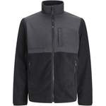 Fleecejacke von jack & jones, in der Farbe Schwarz, aus Polyester, Vorschaubild