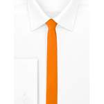 Schmale Krawatte von Ladeheid, in der Farbe Orange, aus Polyester, andere Perspektive, Vorschaubild