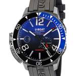 Herren-Armbanduhr von U-Boat, in der Farbe Schwarz, aus Kautschuk, Vorschaubild