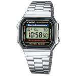 Herren-Digitaluhr von CASIO VINTAGE, in der Farbe Silber, aus Edelstahl, andere Perspektive, Vorschaubild