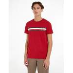 T-Shirt von Tommy Hilfiger, in der Farbe Rot, aus Baumwolle, andere Perspektive, Vorschaubild