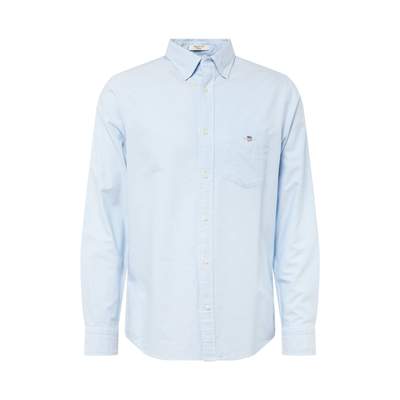Preisvergleich für Gant Hemd Herren Regular Fit Baumwolle blau, M |  Ladendirekt