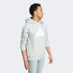 Fleecepullover von Adidas Sportswear, in der Farbe Silber, andere Perspektive, Vorschaubild
