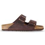 Pantolette von Birkenstock, in der Farbe Braun, aus Leder, andere Perspektive, Vorschaubild