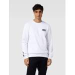 Sweatshirt von EA7 Emporio Armani, in der Farbe Weiss, aus Textil, andere Perspektive, Vorschaubild