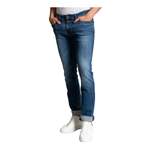 Slim Fit Jeans, in der Farbe Blau, aus Baumwolle, Vorschaubild