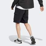 Sportshorts von Adidas Sportswear, in der Farbe Schwarz, aus Baumwolle, andere Perspektive, Vorschaubild