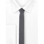 Schmale Krawatte von Ladeheid, in der Farbe Grau, aus Polyester, andere Perspektive, Vorschaubild