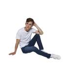 Slim Fit Jeans von Jack & Jones, in der Farbe Blau, aus Polyester, Vorschaubild