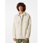 Herrenjacke von Bershka, in der Farbe Beige, aus Polyester, andere Perspektive, Vorschaubild