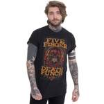 T-Shirt von Five Finger Death Punch, in der Farbe Schwarz, aus Baumwolle, andere Perspektive, Vorschaubild