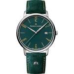 Schweizer Uhr von Maurice Lacroix, in der Farbe Grün, aus Edelstahl, andere Perspektive, Vorschaubild