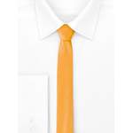 Schmale Krawatte von Ladeheid, in der Farbe Gelb, aus Polyester, andere Perspektive, Vorschaubild