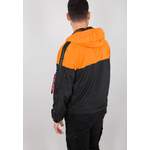 Herren-Sportjacke von alpha industries, in der Farbe Orange, andere Perspektive, Vorschaubild