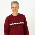 Herren-Pullover von Cashmerelike by BLUE SEVEN, aus Viskose, andere Perspektive, Vorschaubild