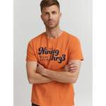 T-Shirt von Blend, in der Farbe Orange, aus Baumwolle, Vorschaubild