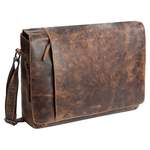 Messenger Bag von GreenLand Nature, in der Farbe Braun, aus Leder, andere Perspektive, Vorschaubild