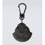 Schlüsselanhänger von Moncler, in der Farbe Schwarz, aus Metall, andere Perspektive, Vorschaubild