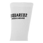 Socke von Dsquared2, in der Farbe Weiss, aus Baumwolle, andere Perspektive, Vorschaubild