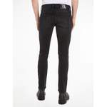 Slim Fit Jeans, in der Farbe Schwarz, aus Baumwolle, andere Perspektive, Vorschaubild