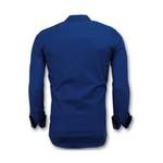 Herren-Pullover von Gentile Bellini, in der Farbe Blau, aus Baumwolle, andere Perspektive, Vorschaubild