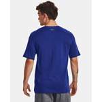 Laufshirt von Under Armour, in der Farbe Blau, aus Polyester, andere Perspektive, Vorschaubild