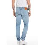 Slim Fit Jeans von Replay, in der Farbe Blau, andere Perspektive, Vorschaubild