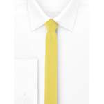 Schmale Krawatte von Ladeheid, in der Farbe Gelb, aus Polyester, andere Perspektive, Vorschaubild