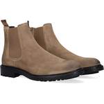 Chelsea-Boot von Goosecraft, in der Farbe Beige, aus Lack, andere Perspektive, Vorschaubild