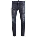 Slim Fit Jeans von Dsquared2, in der Farbe Grau, aus Baumwolle, andere Perspektive, Vorschaubild