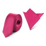 Schmale Krawatte von Ladeheid, in der Farbe Rosa, aus Polyester, andere Perspektive, Vorschaubild