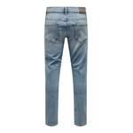 Slim Fit Jeans von Only & Sons, in der Farbe Blau, aus Baumwolle, andere Perspektive, Vorschaubild