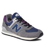 Sneakers von New Balance, in der Farbe Grau, aus Material-mix, andere Perspektive, Vorschaubild