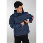 Herren-Sportjacke von alpha industries, in der Farbe Blau, aus Polyester, andere Perspektive, Vorschaubild