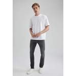 Slim Fit Jeans von DeFacto, in der Farbe Grau, aus Baumwolle, andere Perspektive, Vorschaubild
