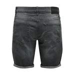 Jeans Shorts von Only & Sons, in der Farbe Grau, aus Polyester, andere Perspektive, Vorschaubild