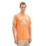 T-Shirt von Tom Tailor, in der Farbe Orange, aus Baumwolle, andere Perspektive, Vorschaubild