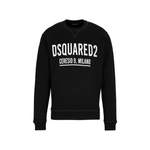 Sweatshirt von Dsquared2, in der Farbe Schwarz, aus Baumwolle, andere Perspektive, Vorschaubild