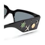 Herren-Sonnenbrille von Lanvin, in der Farbe Schwarz, aus Acetat, andere Perspektive, Vorschaubild