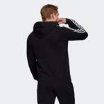 Fleecepullover von Adidas Sportswear, in der Farbe Schwarz, aus Stoff, andere Perspektive, Vorschaubild