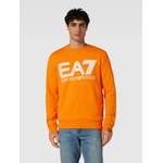 Sweatshirt von EA7, in der Farbe Orange, aus Baumwolle, andere Perspektive, Vorschaubild