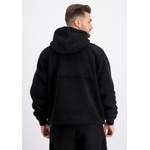 Herren-Sportjacke von alpha industries, in der Farbe Schwarz, aus Polyester, andere Perspektive, Vorschaubild