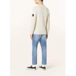 Langarm Shirt von Calvin Klein Jeans, in der Farbe Beige, aus Baumwolle, andere Perspektive, Vorschaubild