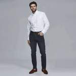 Slim Fit Jeans von Hansen & Jacob, in der Farbe Blau, aus Baumwolle, andere Perspektive, Vorschaubild