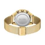 Herren-Armbanduhr von Boss, in der Farbe Gold, aus Edelstahl, andere Perspektive, Vorschaubild