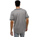 Baseballtrikot von JC DISTRO, in der Farbe Grau, aus Polyester, andere Perspektive, Vorschaubild