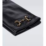 Lederhandschuhe von Gucci, in der Farbe Schwarz, andere Perspektive, Vorschaubild