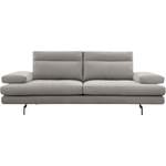 2/3-Sitzer Sofa von CALIA ITALIA, in der Farbe Grau, aus Microfaser, andere Perspektive, Vorschaubild