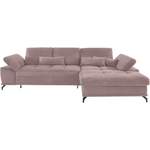 Ecksofa von PLACES OF STYLE, in der Farbe Lila, aus Flausch, andere Perspektive, Vorschaubild