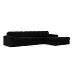 Bigsofa von Maisons du Monde, in der Farbe Schwarz, aus Samt, andere Perspektive, Vorschaubild